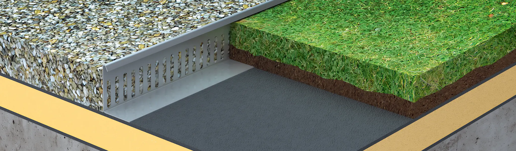 Origal :  Bandes et boîtes pare-gravier en aluminium